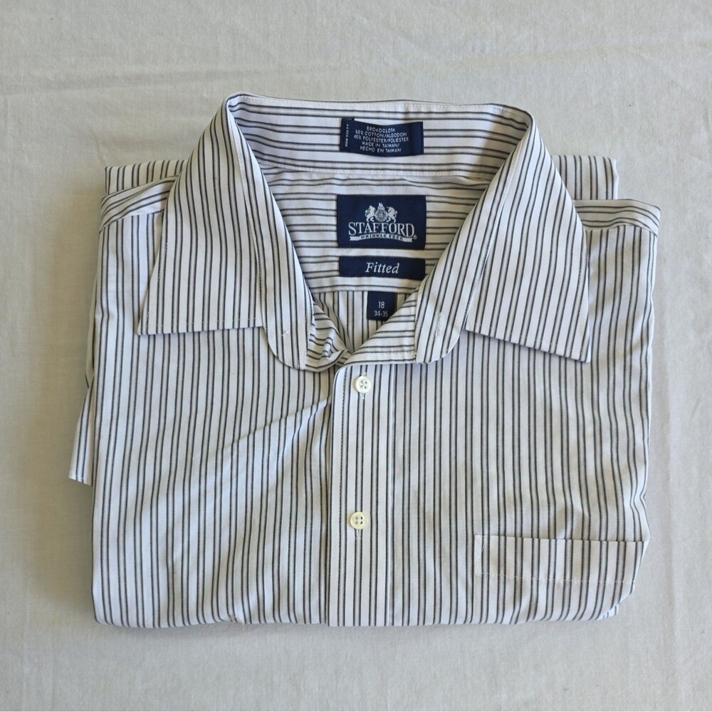 Men’s Long Sleeve Button Down Dress Shirt - Stafford Wrinkle Free